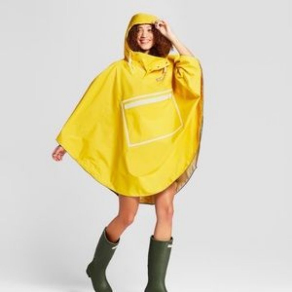 Hunter for Target Yellow Hooded Rain Poncho